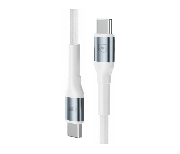 3mk Hyper Cable N-SERIES C to C 1m PD 3.0 QC 3.0 20V/3A 60W Whit - 1507914 - zdjęcie